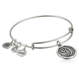 Alex and Ani "D" Initial Bracelet (Silver)